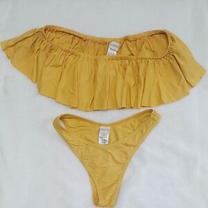 L*Space Mustard Bikini Top